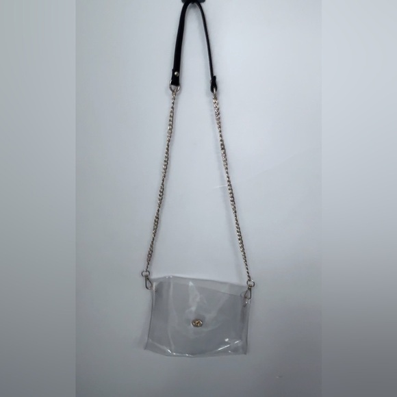 Amazon Handbags - Clear Concert & Stadium approved small crossbody shoulder bag gold hardware